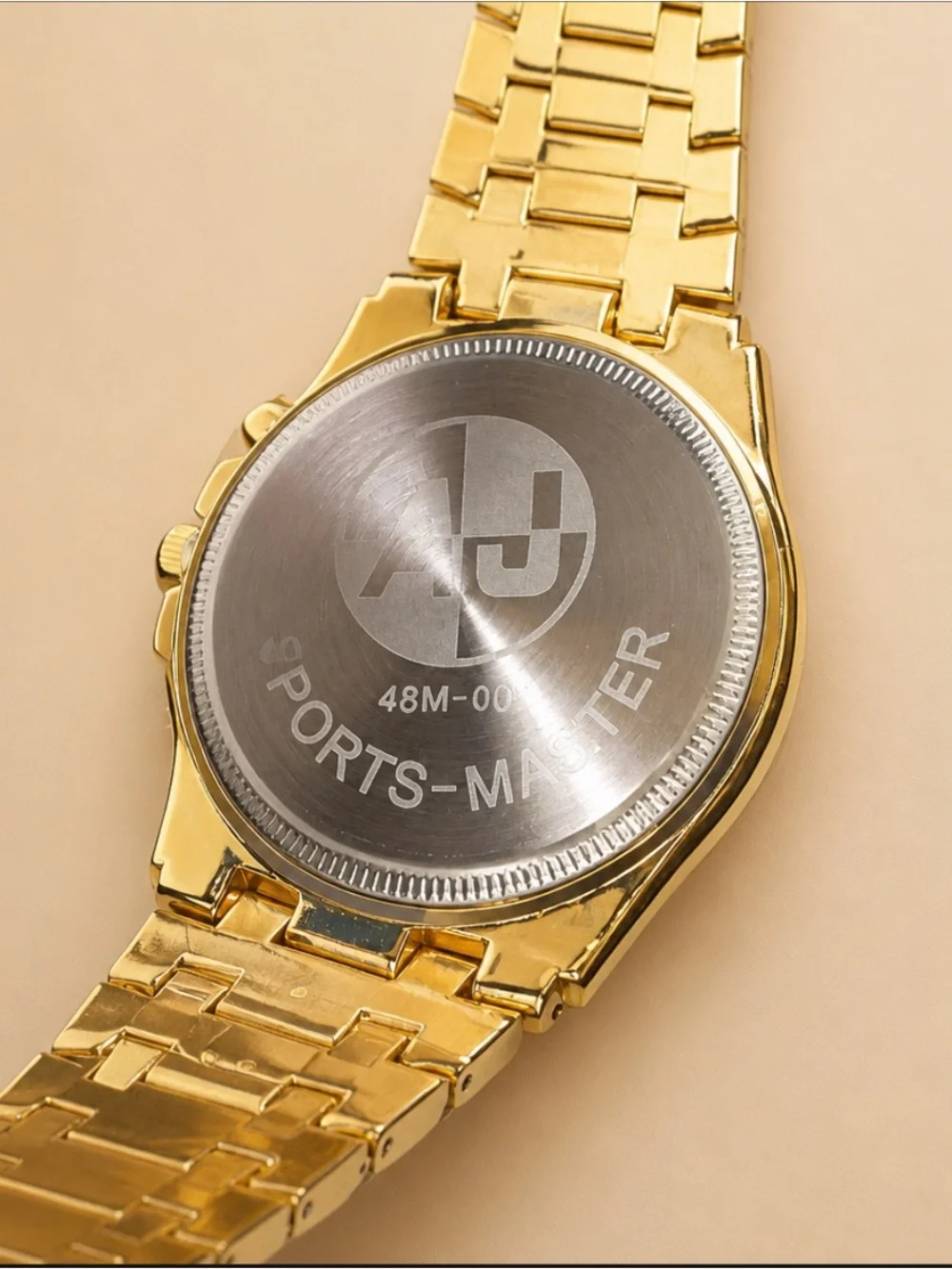 AJ Sports Master Men's Gold-Tone Watch - Yellow Dial | Water Resistant